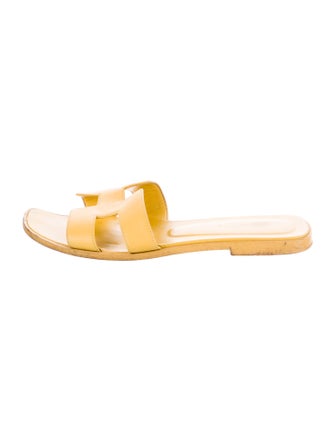 Hermès Oran Leather Slides