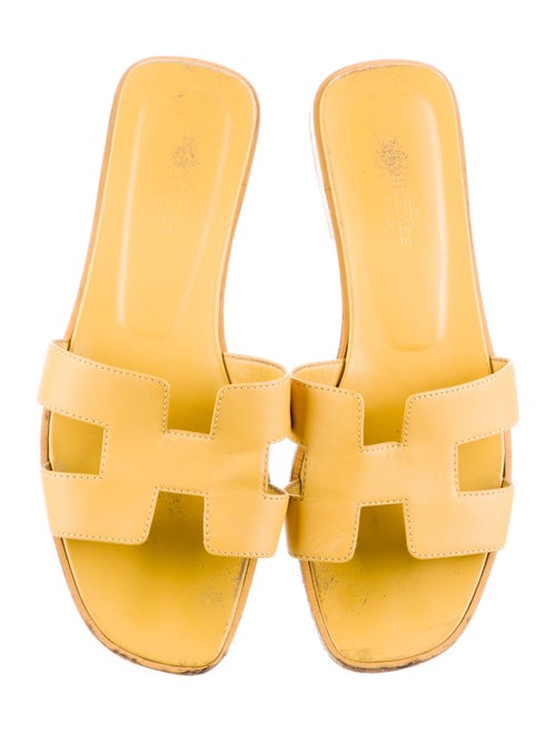 Hermès Oran Leather Slides