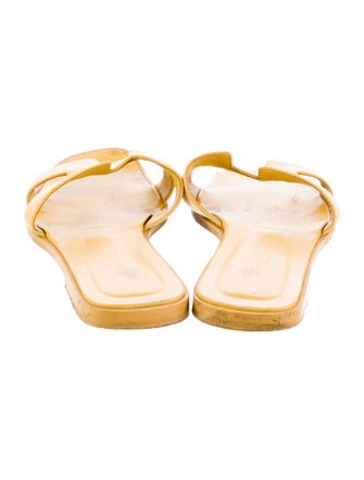 Hermès Oran Leather Slides