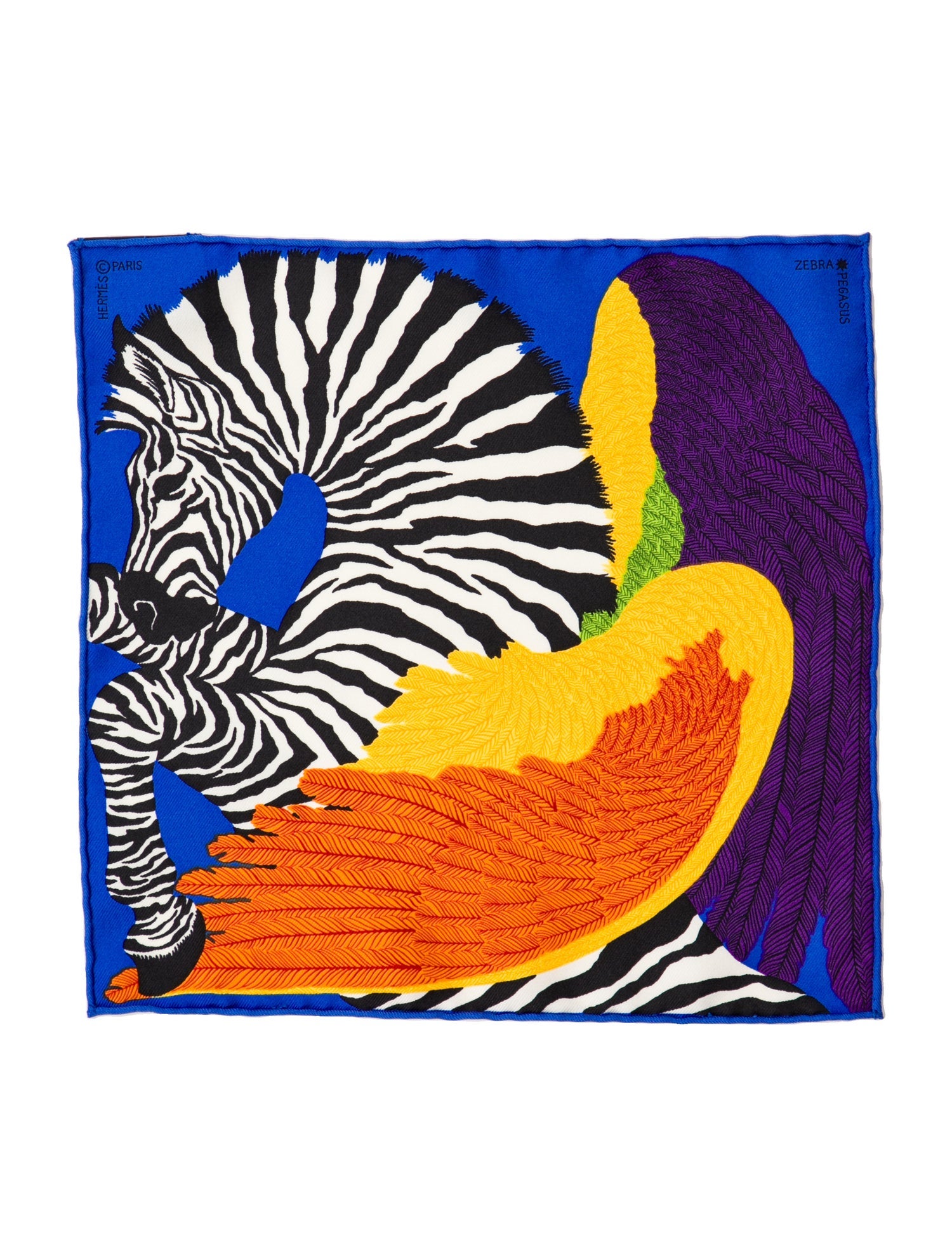 Hermès Zebra Pegasus Nano Silk Scarf