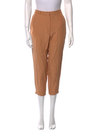 Hermès Silk Straight Leg Pants