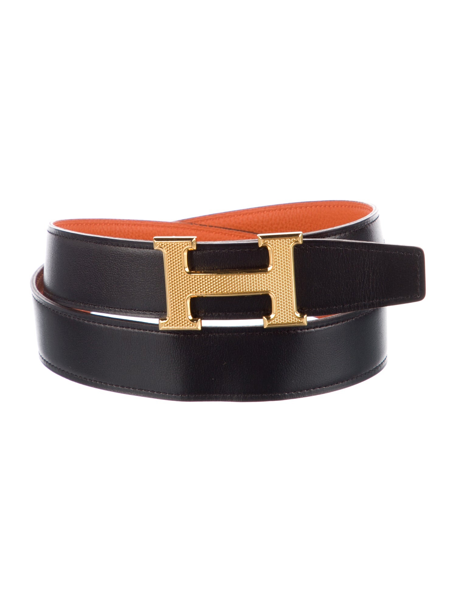 Hermès Reversible 32 mm H Guilloché Belt Kit
