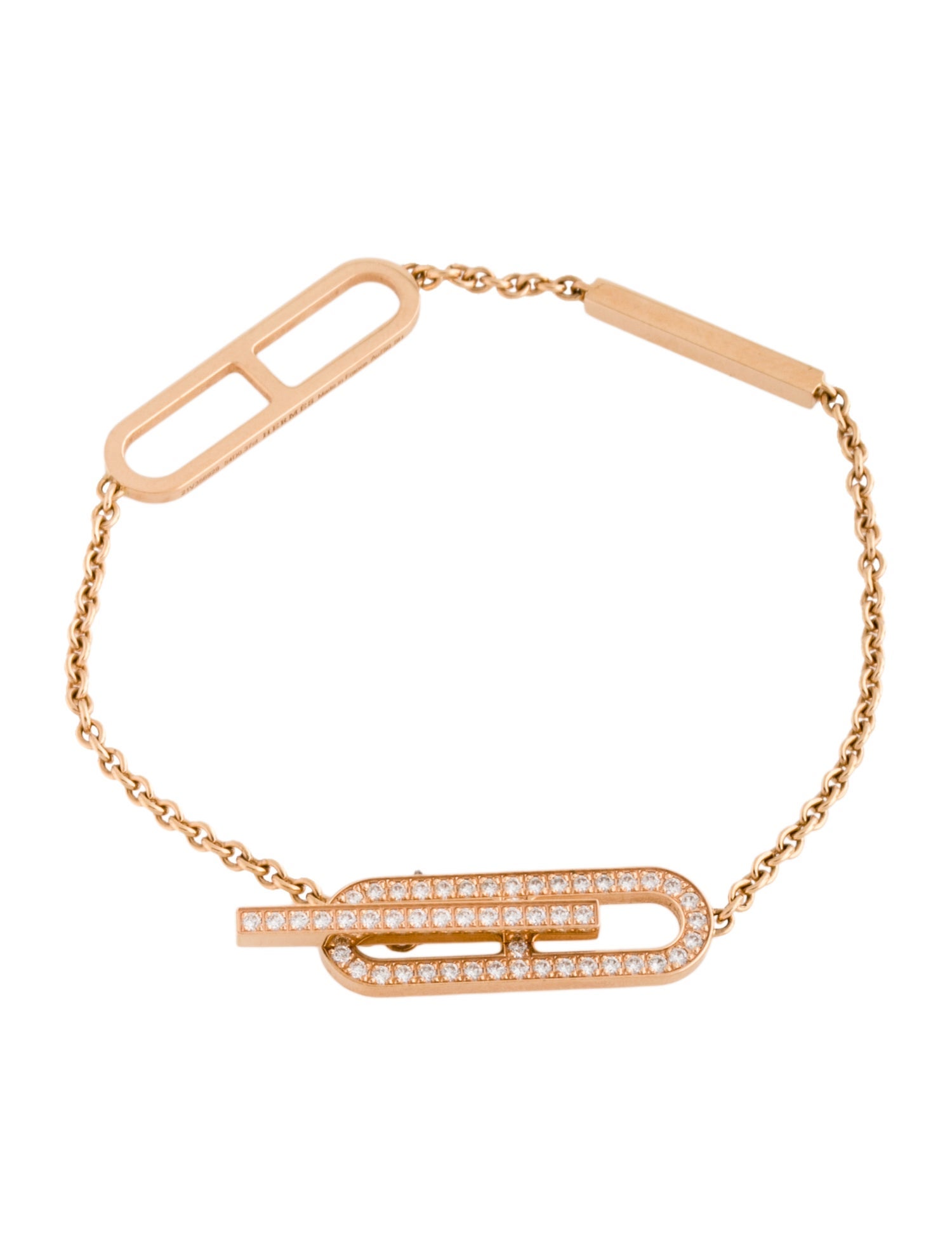 Hermès 18K Diamond Ever Chaîne d'Ancre Bracelet, Small Model