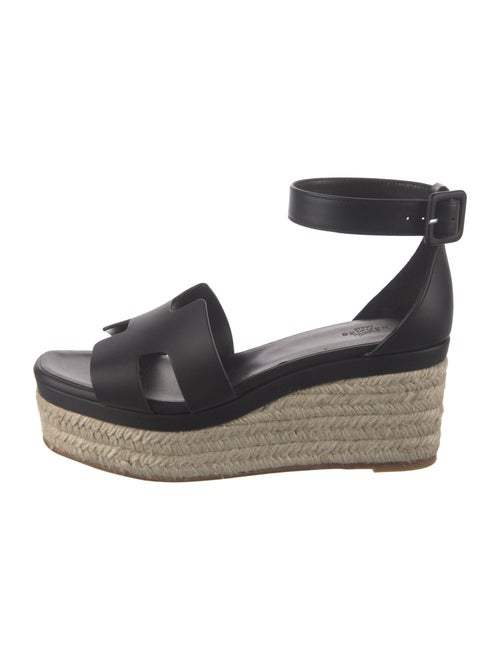 Hermès Elda Leather Espadrilles