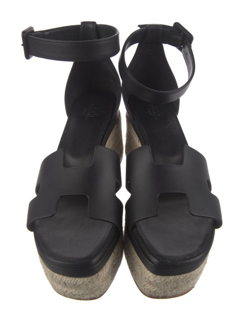 Hermès Elda Leather Espadrilles