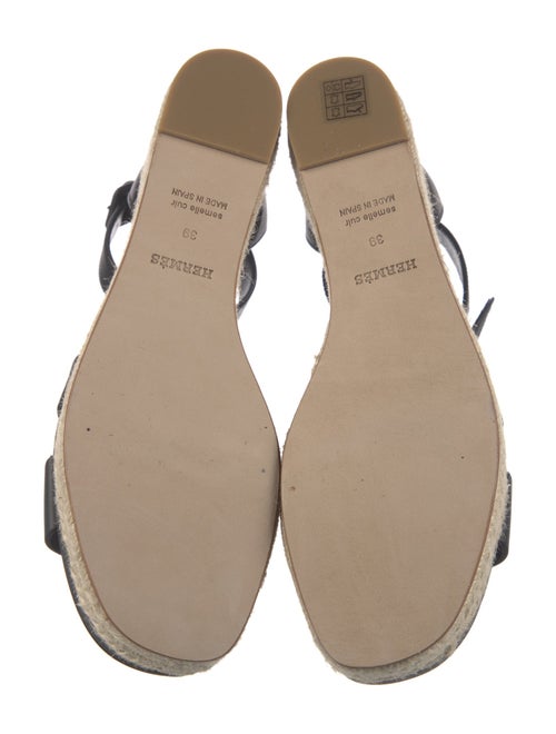 Hermès Elda Leather Espadrilles