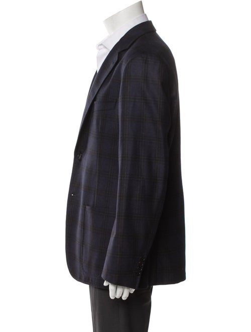 Hermès Wool Plaid Print Blazer