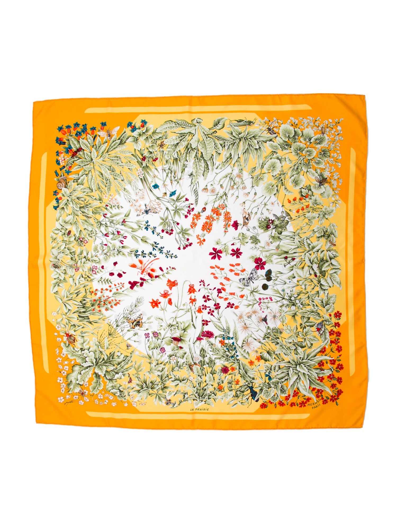 Hermès La Prairie Silk Scarf