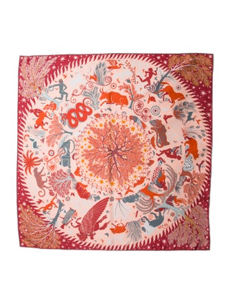 Hermès Sous le Charme d'Orphee double face Silk Scarf