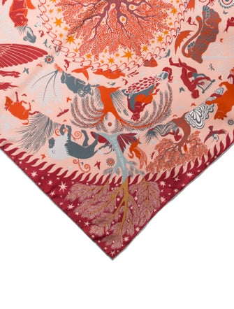 Hermès Sous le Charme d'Orphee double face Silk Scarf