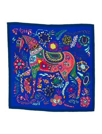 Hermès En Attendant Ulysse Cashmere Shawl