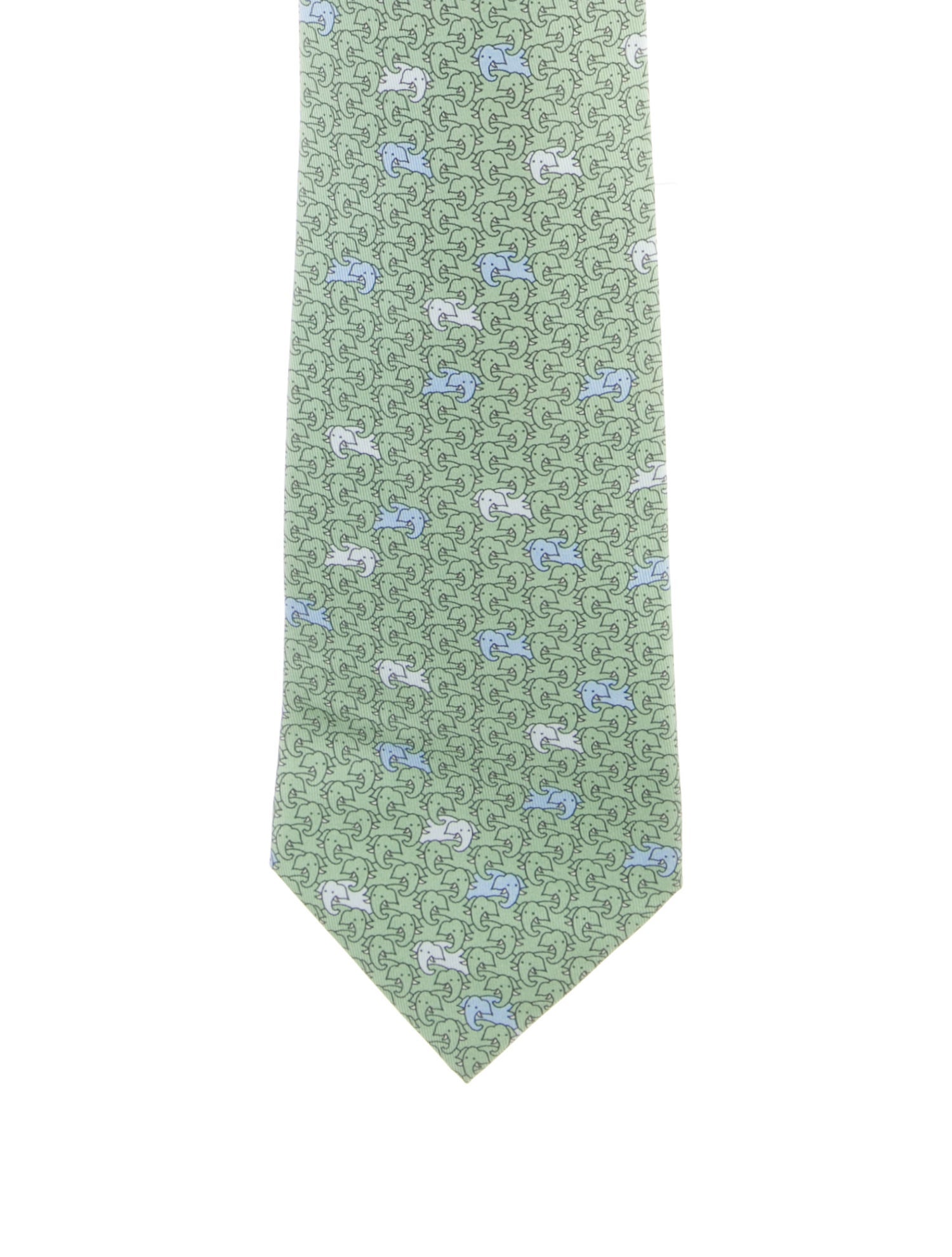 Hermès Silk Printed Tie