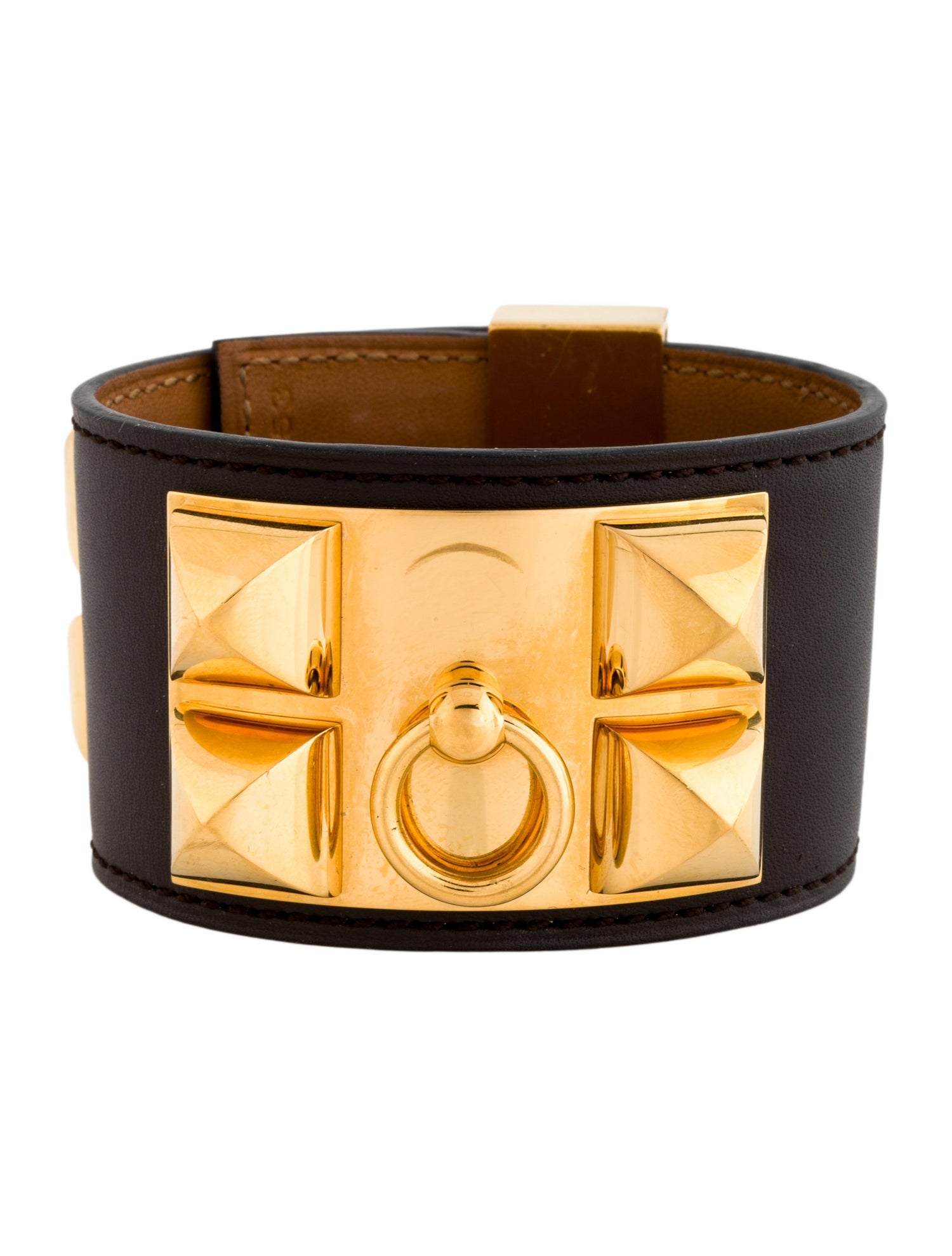 Hermès Leather Collier de Chien Wrap Bracelet