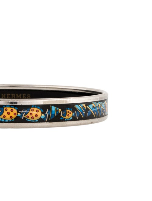 Hermès Narrow Enamel Bangle Bracelet