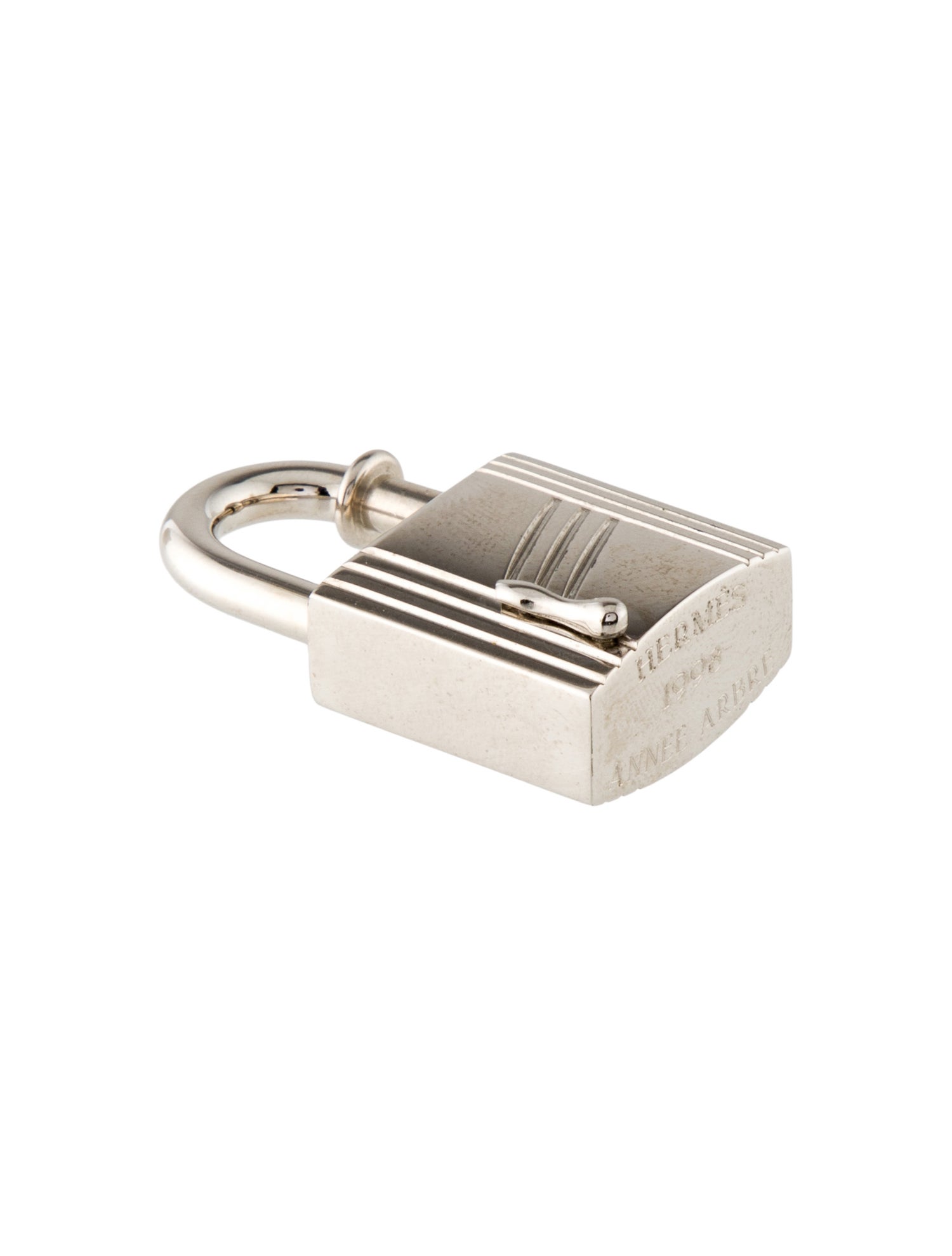 Hermès 1998 Anne Arbre Cadena Padlock charm Pendant