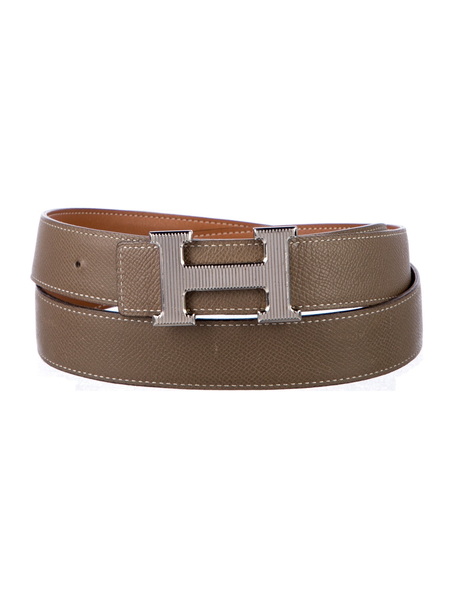 Hermès Reversible 32 mm H Strié Belt Kit