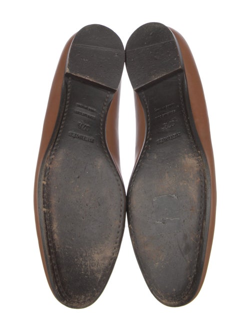 Hermès Leather Cutout Accent Ballet Flats