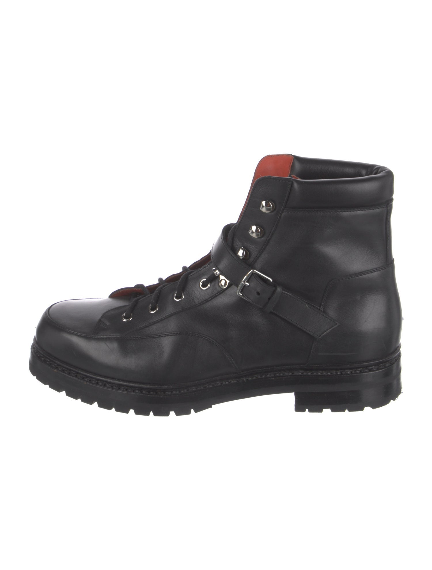 Hermès Leather Hiking Boots