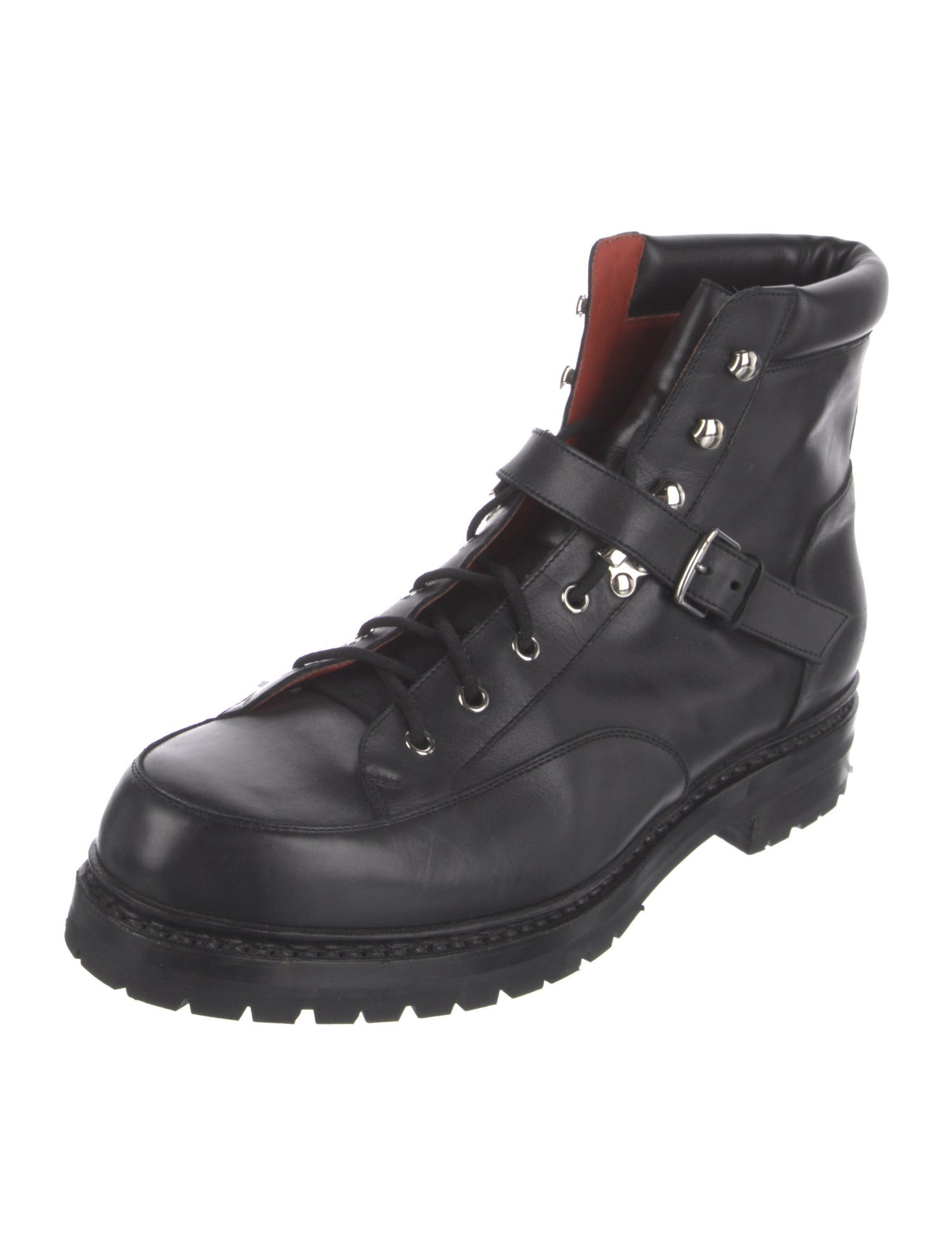Hermès Leather Hiking Boots