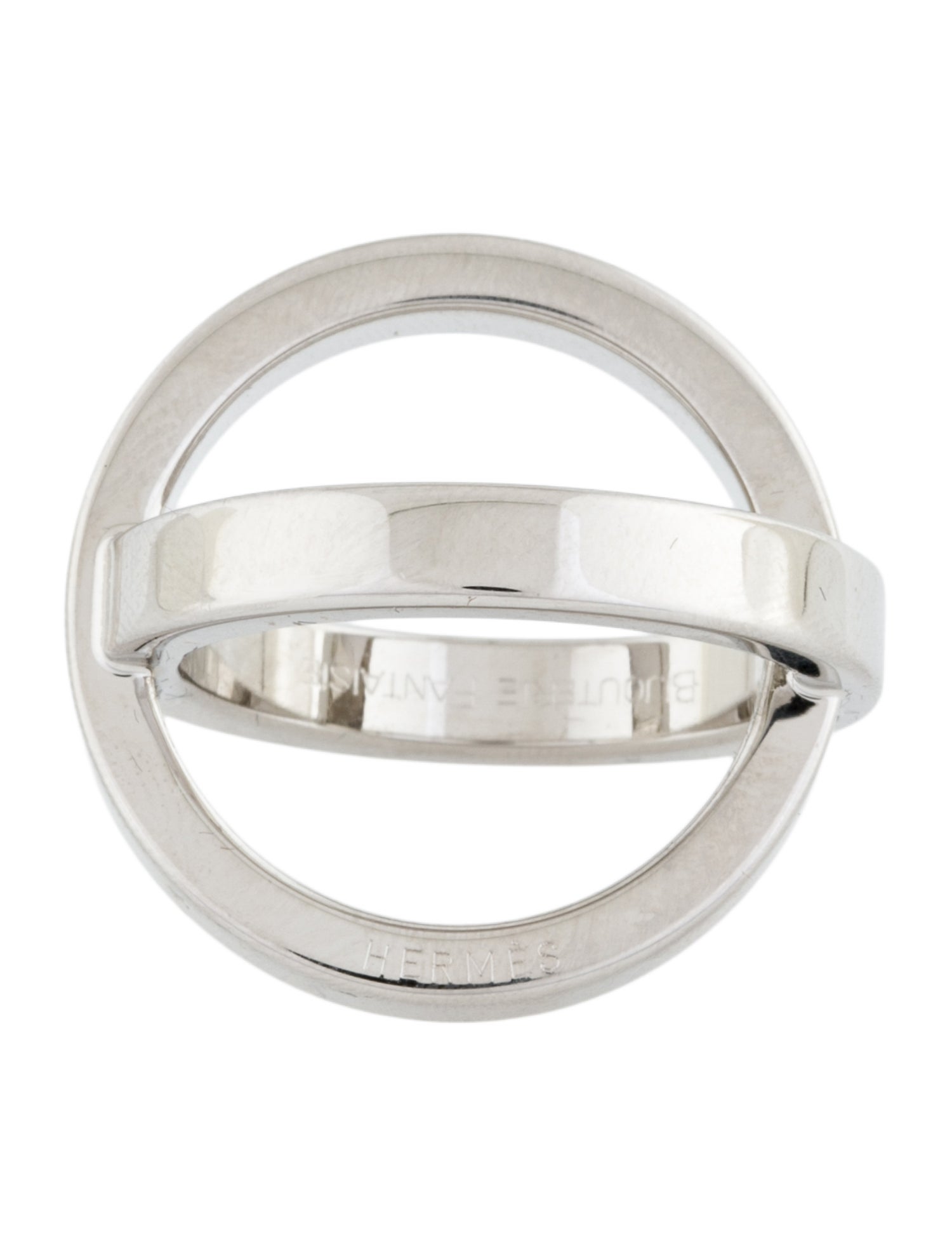 Hermès Palladium Cosmos Scarf Ring