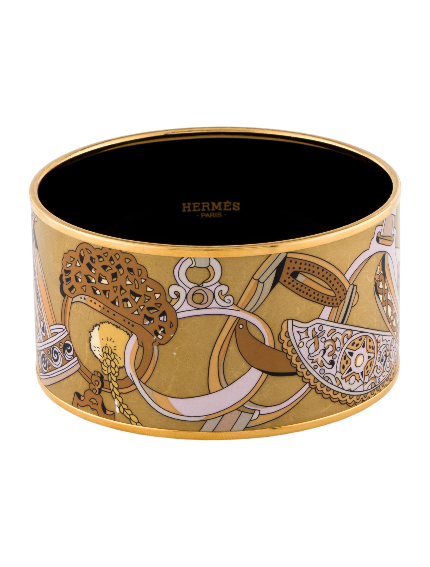 Hermès Extra Wide Enamel Bangle