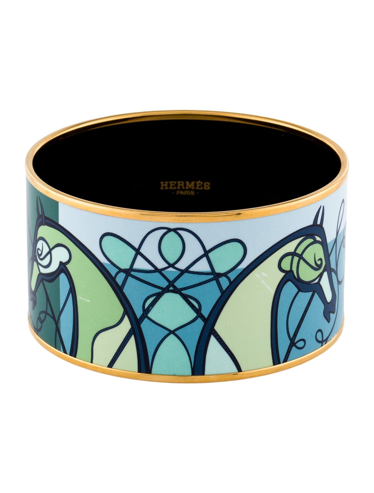 Hermès Coup de Fouet Extra Wide Enamel Bangle