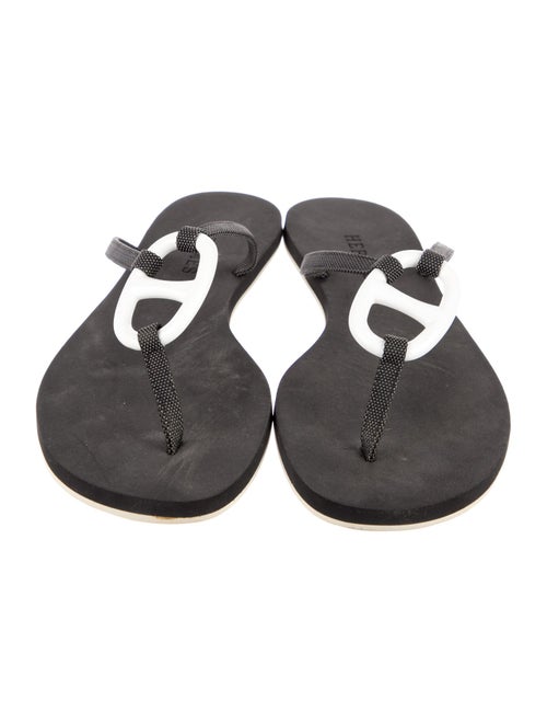 Hermès Kala Chaîne d'Ancre Insignia T-Strap Sandals