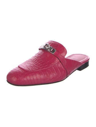 Hermès Oz Crocodile Mules