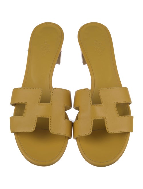 Hermès Oasis Leather Slides