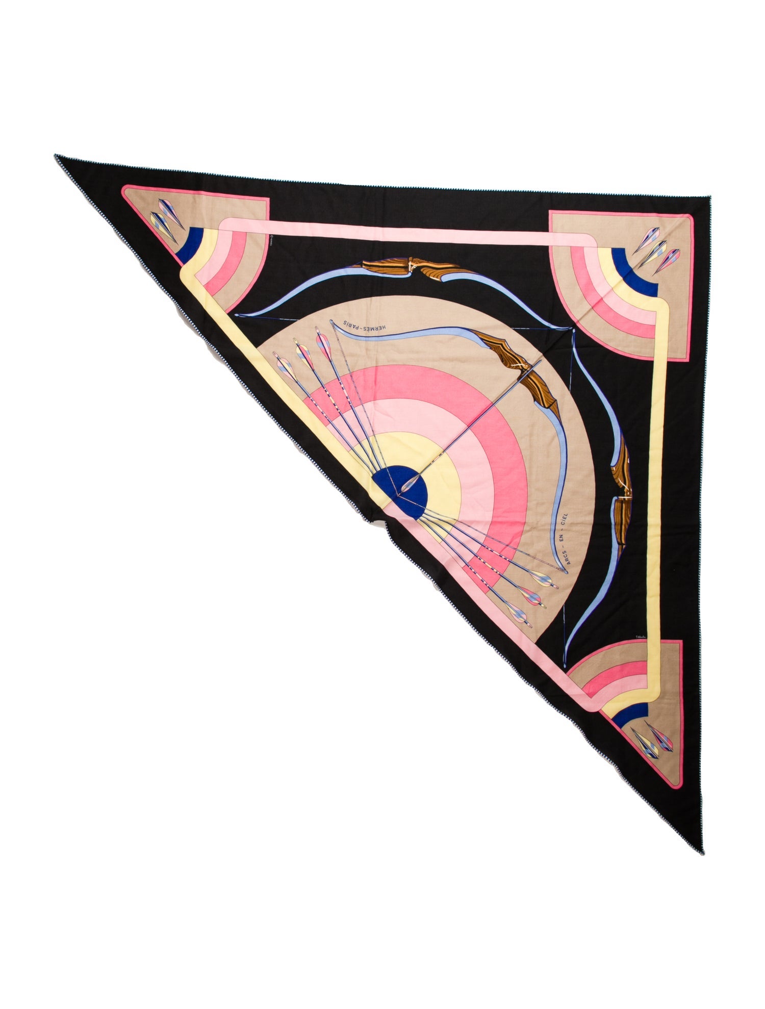 Hermès Arcs-En-Ciel Cashmere Triangle Scarf