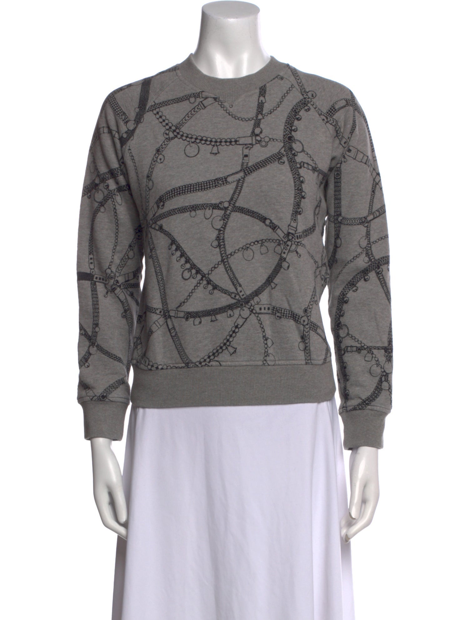 Hermès Printed Crew Neck Sweater