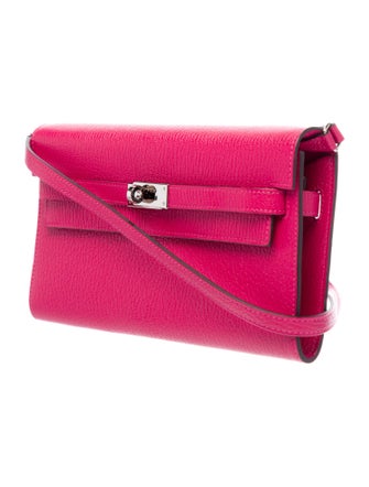 Hermès 2023 Chevre Mysore Kelly-to-Go Wallet on Strap