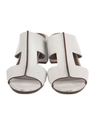 Hermès Ostia Leather Slides