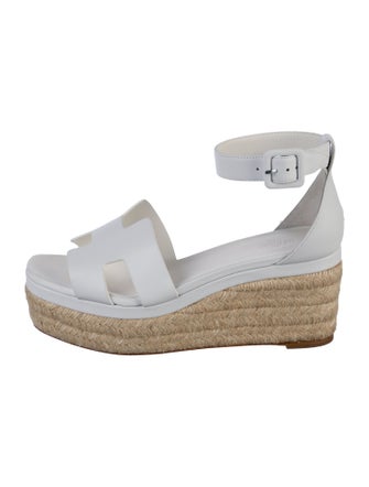 Hermès Elda Leather Espadrilles
