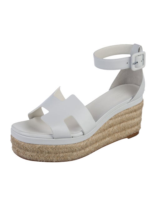 Hermès Elda Leather Espadrilles