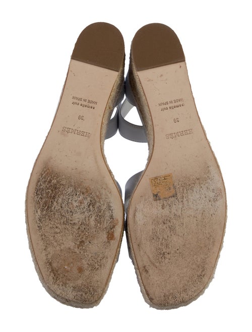 Hermès Elda Leather Espadrilles
