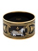 Hermès Extra Wide Enamel Bangle Bracelet