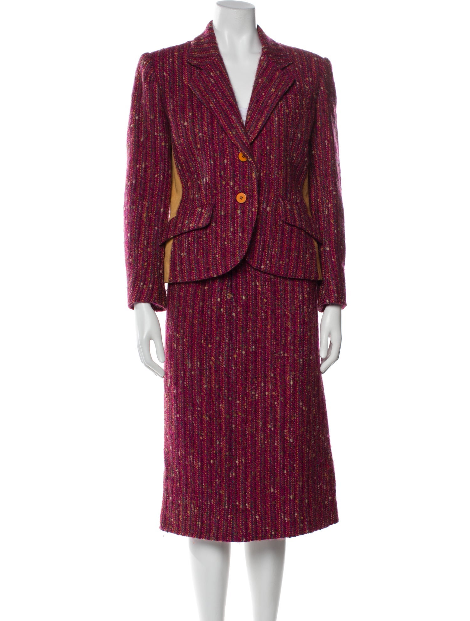 Hermès Vintage Wool Skirt Suit