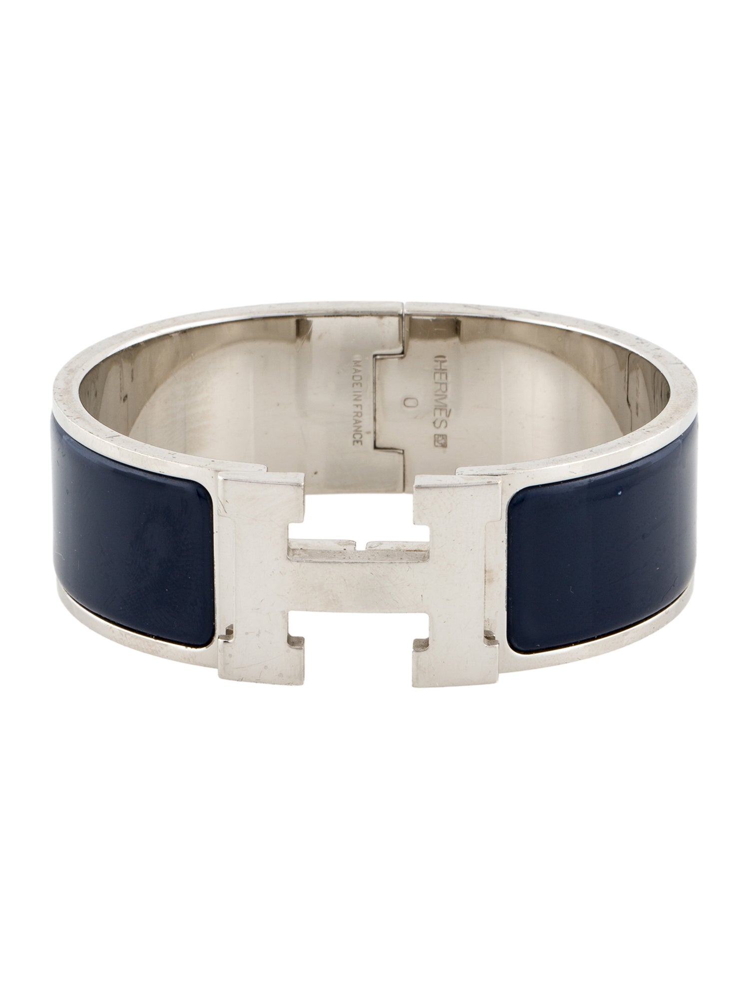 Hermès Enamel Clic Clac H Bangle Bracelet