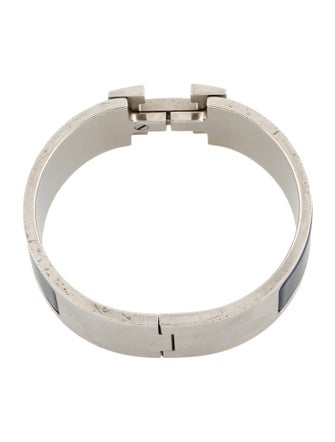 Hermès Enamel Clic Clac H Bangle Bracelet