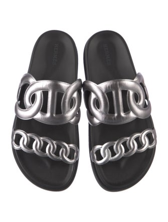 Hermès Extra Leather Slides