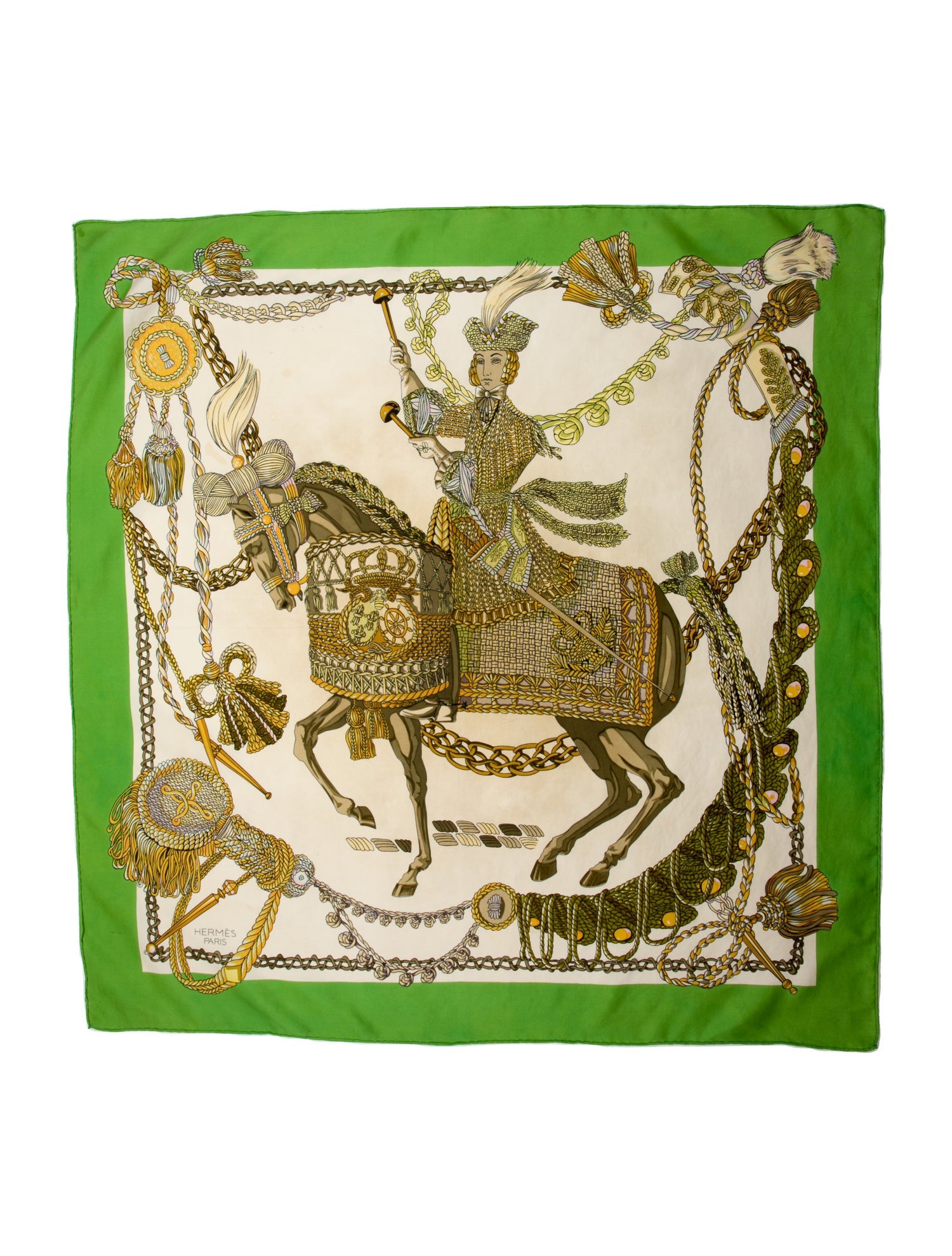 Hermès Le Timbalier Silk Scarf