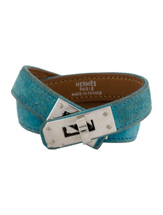 Hermès Suede Kelly Double Tour Wrap Bracelet