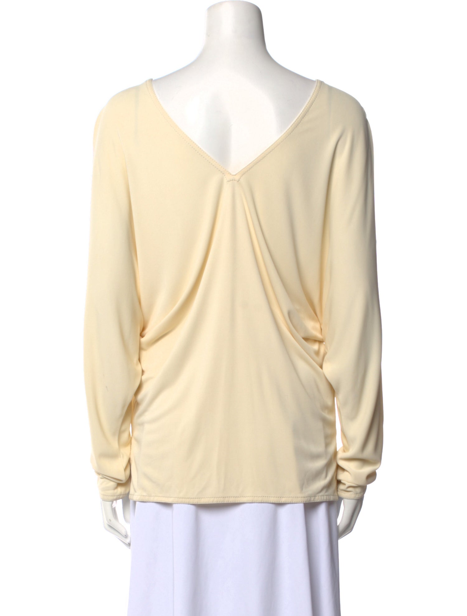 Hermès V-Neck Long Sleeve Top