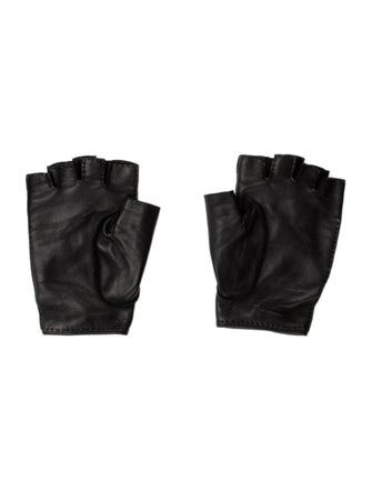 Hermès Lambskin Fingerless Gloves