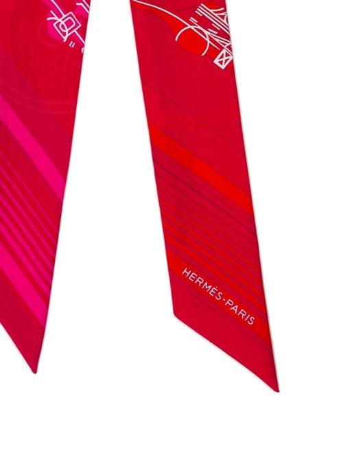 Hermès Ex-Libris Silk Twilly Scarf