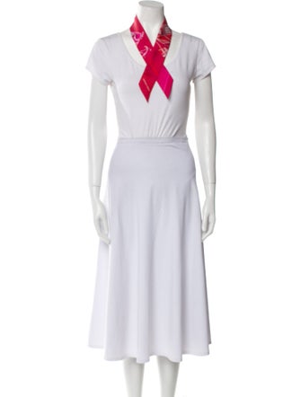 Hermès Ex-Libris Silk Twilly Scarf