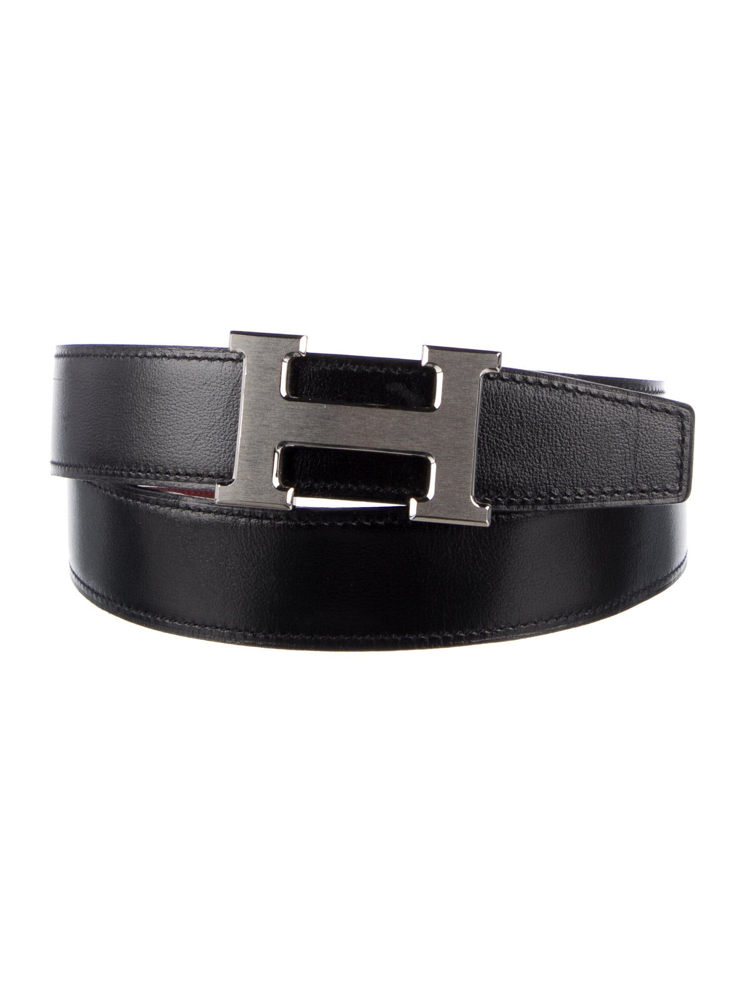 Carol Christian Poell Leather Diverging Belt - Black Belts