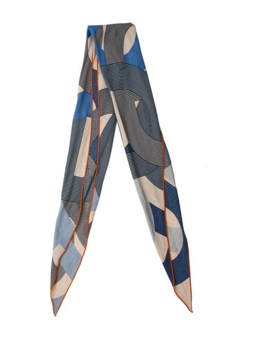 Hermès Circuit 24 Faubourg Losange Cashmere Shawl