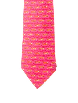 Hermès Silk Printed Tie